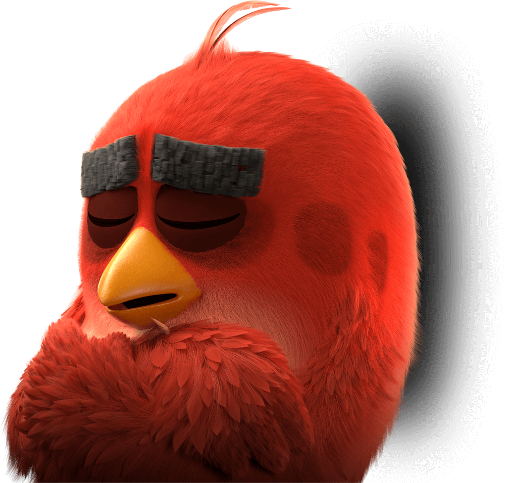 Red having a nap