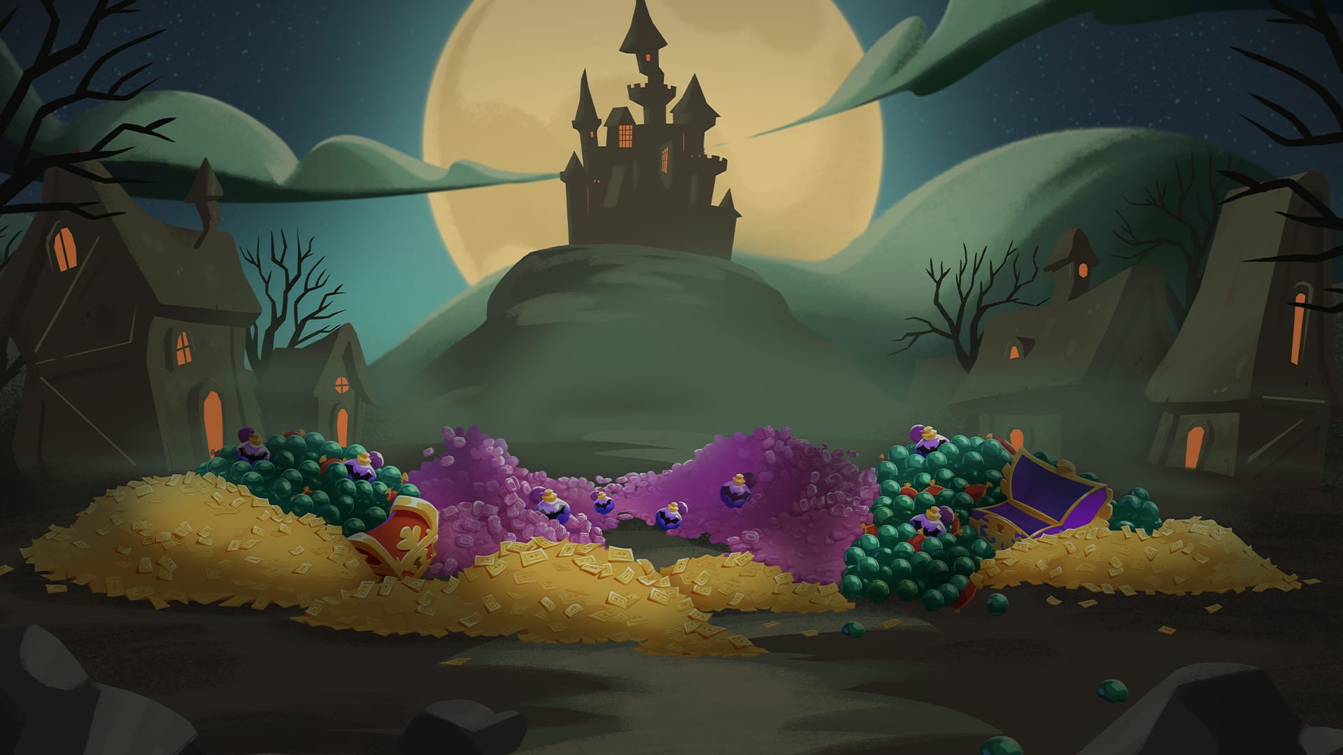 Angry Birds 2 Treasure Pass Spooky Background