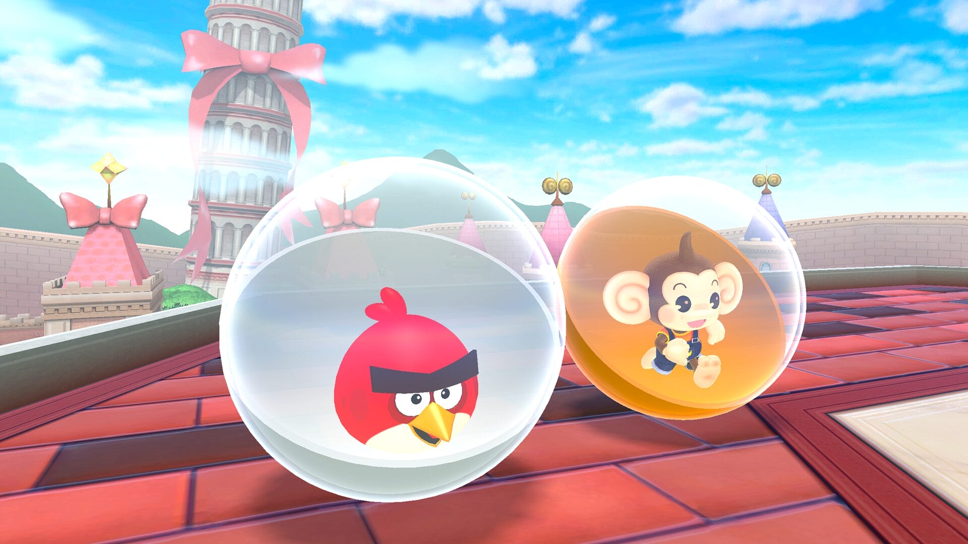 red x super monkey ball