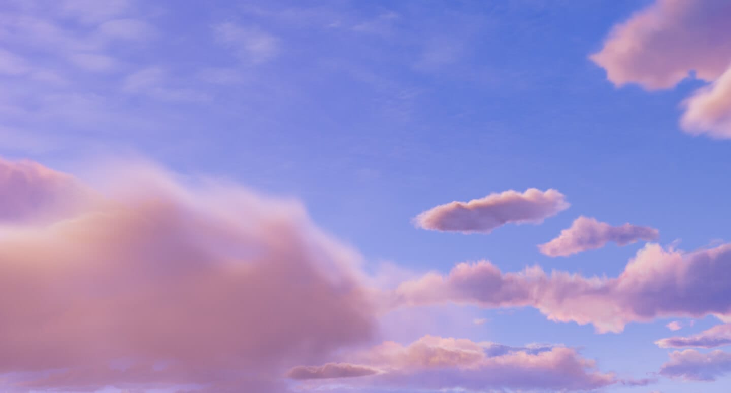 Angry Birds Movie 3 background featuring pink clouds